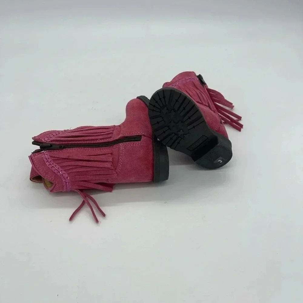 Infant Smokey mountain PINK cowgirl fringe boots size 3 NEW
